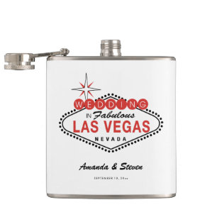 Las Vegas Hochzeit   Hochzeitsflasche Flachmann