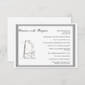 Las Vegas Hochzeit in Urlaubsort Directions Begleitkarte (Vorne/Hinten)