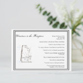 Las Vegas Hochzeit in Urlaubsort Directions Begleitkarte (Stehend Vorderseite)