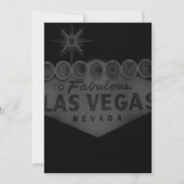 Las Vegas Hochzeit in Urlaubsort Einladung (Rückseite)