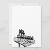 Las Vegas Hochzeit in Urlaubsort Einladung (Rückseite)