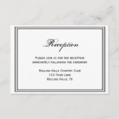 Las Vegas Hochzeit in Urlaubsort Empfang Begleitkarte (Vorderseite)