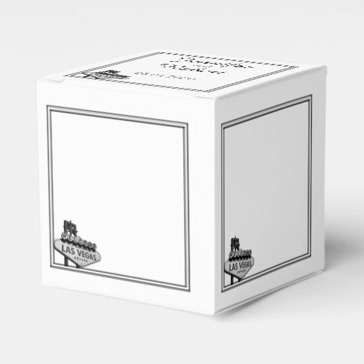 Las Vegas Hochzeit in Urlaubsort Fevor Box Geschenkschachtel (Vorderseite)