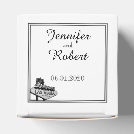 Las Vegas Hochzeit in Urlaubsort Fevor Box Geschenkschachtel (Oben)