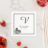 Las Vegas Hochzeit in Urlaubsort Napkin Serviette (Beispiel)