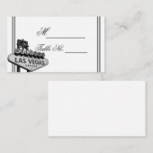 Las Vegas Hochzeit in Urlaubsort Platzkarte (Vorne/Hinten)