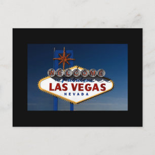 Las Vegas Hochzeit in Urlaubsort rettet die Daten  Ankündigungspostkarte