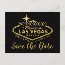 Las Vegas Hochzeit in Urlaubsort Save the Date