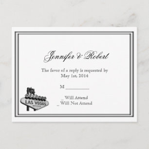 Las Vegas Hochzeit in Urlaubsort UAWG Postkarte