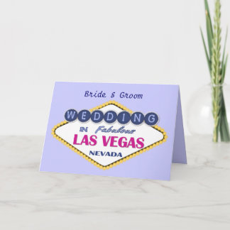 Las Vegas - Hochzeit Karte