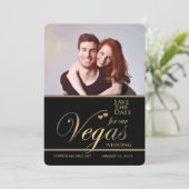 Las Vegas Hochzeit speichern Sie das Datum Vorlage (Stehend Vorderseite)