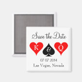 Las vegas Hochzeit speichern Sie den Dattelmagnete Magnet (Vorderseite/Rückseite)