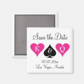 Las vegas Hochzeit speichern Sie den Dattelmagnete Magnet (Vorderseite/Rückseite)