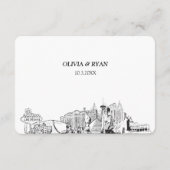 Las Vegas Hochzeit traditionelle UAWG Optionen Begleitkarte (Rückseite)