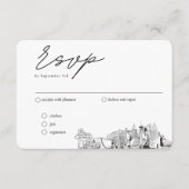 Las Vegas Hochzeit traditionelle UAWG Optionen Begleitkarte (Vorderseite)