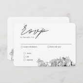 Las Vegas Hochzeit traditionelle UAWG Optionen Begleitkarte (Vorne/Hinten)