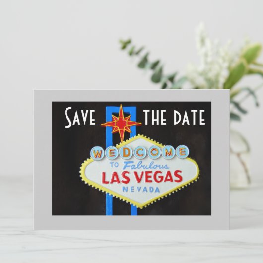 Las Vegas Hochzeiten speichern das Datum Save The Date (Stehend Vorderseite)