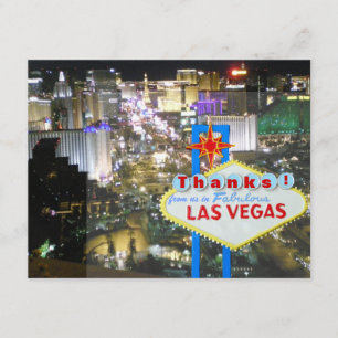 Las Vegas Hochzeits-Dankeschön von Braut und Bräut Ankündigung