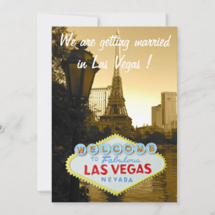 Las Vegas Hochzeitsankündigung - Datum vormerken Save The Date