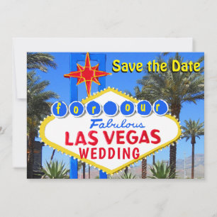 Las Vegas Hochzeitseinladung 'Datum vormerken' Einladung