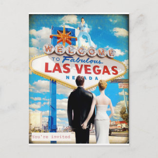 Las Vegas Hochzeitseinladung Einladungspostkarte