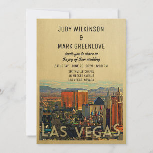 Las Vegas Hochzeitseinladung Vintage Vegas Einladu Einladung