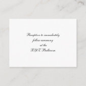 Las Vegas Hochzeitsempfangskarten Begleitkarte (Rückseite)