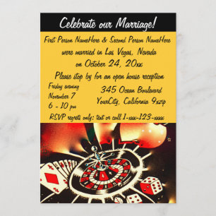 Las Vegas Hochzeitsfeier Party Einladung