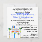 Las Vegas Hochzeitsfeuerwerk Einladung (Rückseite)