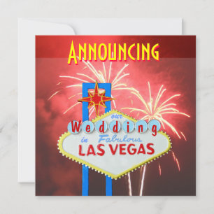 Las Vegas Hochzeitsfeuerwerk Einladung
