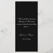 Las vegas Hochzeitskarte Menükarte (Rückseite)