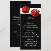 Las vegas Hochzeitskarte Menükarte (Vorne/Hinten)