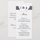 Las vegas Hochzeitskarte Menükarte (Vorne/Hinten)