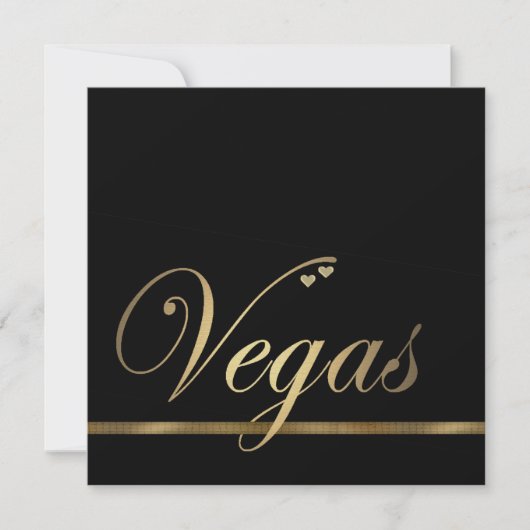 Las Vegas Hochzeitsvorlage Einladung (Vorderseite)