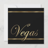 Las Vegas Hochzeitsvorlage Einladung (Vorderseite)
