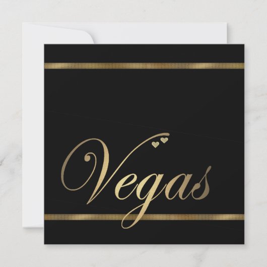 Las Vegas Hochzeitsvorlage Einladung (Vorderseite)