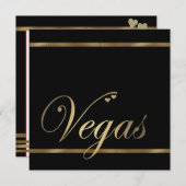 Las Vegas Hochzeitsvorlage Einladung (Vorne/Hinten)