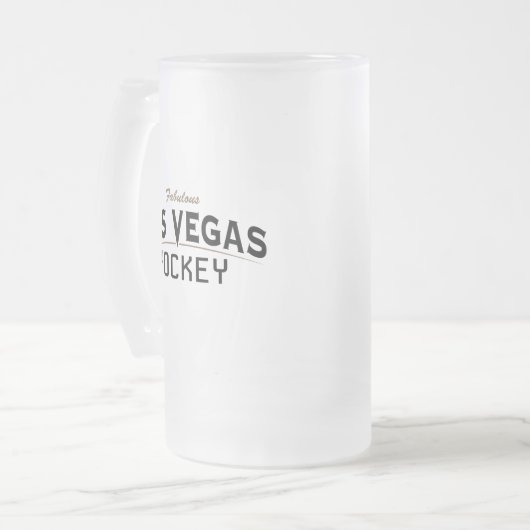 Las Vegas Hockey Mattiert Glass Tasse (Vorderseite Links)