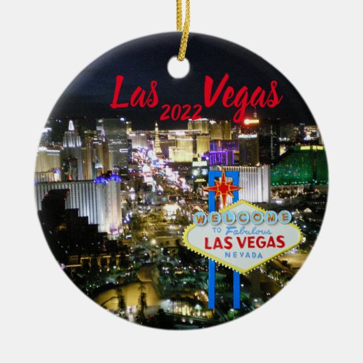 Las Vegas Holiday Rote Ornament (Vorne)