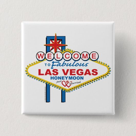 Las Vegas Honeymoon Button (Vorderseite)