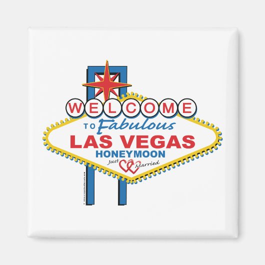 Las Vegas Honeymoon Magnet (Vorne)