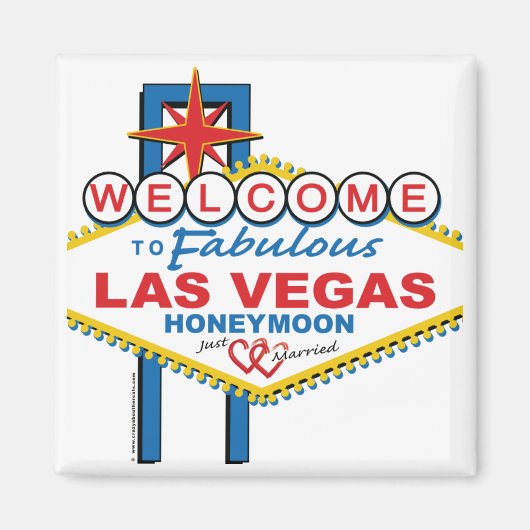 Las Vegas Honeymoon Magnet (Vorne)