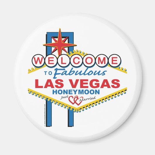 Las Vegas Honeymoon Magnet (Vorne)