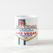 Las Vegas Honeymoon Retro Kaffeetasse (Mittel)