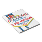 Las Vegas Honeymoon Retro Notizblock (angewinkelt)