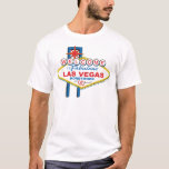 Las Vegas Honeymoon Retro T-Shirt<br><div class="desc">Las Vegas Honeymoon Design</div>