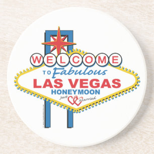 Las Vegas Honeymoon Sandstein Untersetzer