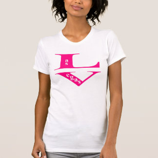 Las Vegas Hot Pink Ladys Lässig Scoop T-Shirt