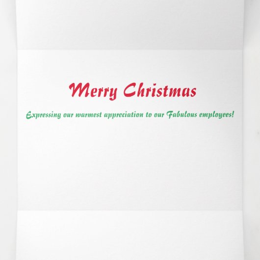 Las Vegas Hotel & Casino Dreifache Buchstabenkarte Dreifach Gefaltete Urlaubskarte (Innenseite Mitte)