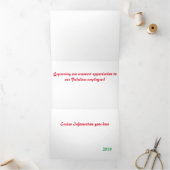 Las Vegas Hotel & Casino Trifold Letter Card Dreifach Gefaltete Urlaubskarte (Innenseite)